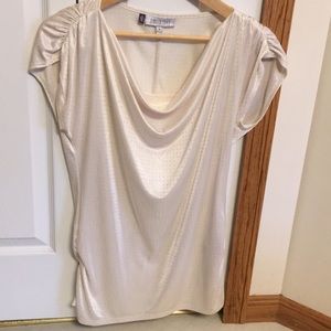 Jennifer Lopez beaded short sleeve shirt